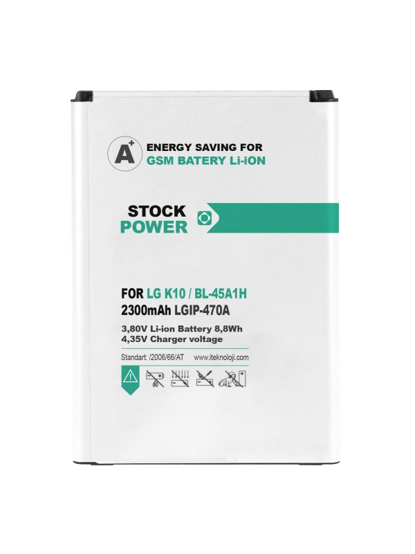 Stock Power LG K10 (BL-45A1H) Batarya 2300 mAh&hellip;