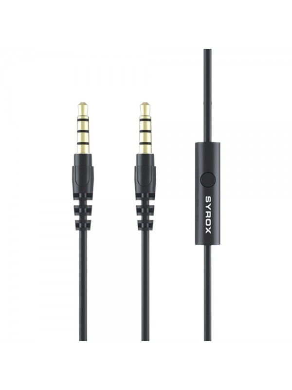 Syrox C118 Audio Aux Mikrofonlu Ses Aktarım Kablosu 3.5mm 1.5mt&hellip;