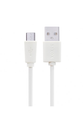 Syrox C66 Micro USB Şarj ve Data Kablo 1.0A 1.2mt Beyaz…