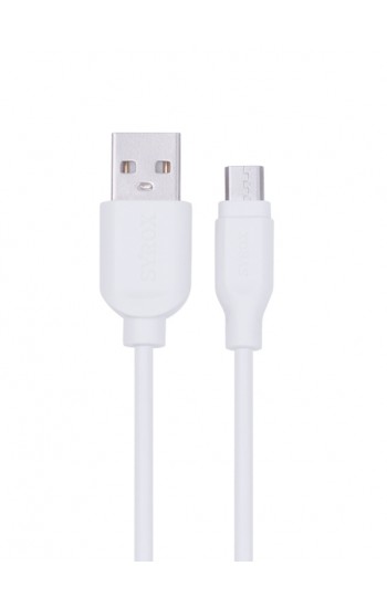 Syrox C67 Micro USB - USB Kısa Şarj Kablosu 2A 20cm - Beyaz…