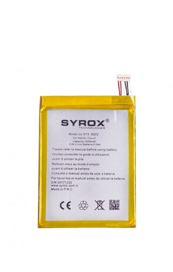 Syrox General Mobile Discovery 2 Batarya 2500 mAh B202