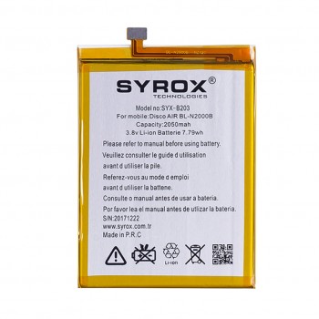 Syrox General Mobile Discovery Air Batarya 2050 mAh B203 Syrox General Mobile Discovery Air Batarya 2050 mAh B203