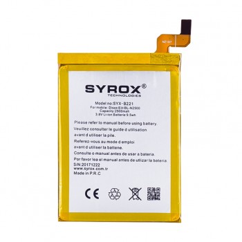 Syrox General Mobile Discovery Elite Batarya 2500 mAh B221 Syrox General Mobile Discovery Elite Batarya 2500 mAh B221