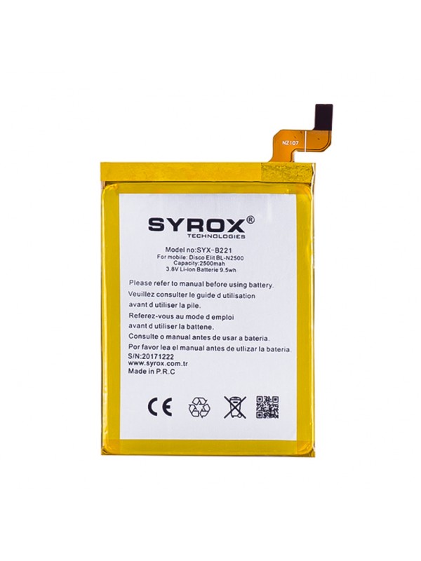 Syrox General Mobile Discovery Elite Batarya 2500 mAh B221…