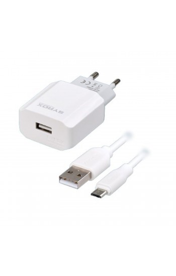 Syrox J47 Micro USB Kablolu Hızlı Şarj Aleti Set 2.6A Beyaz…