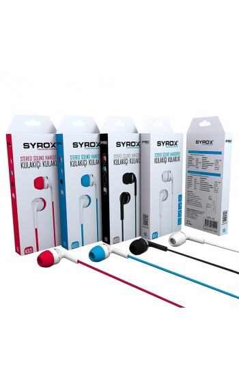 Syrox K65 Mikrofonlu Stereo Kulak İçi Kulaklık (3.5mm Jack)…