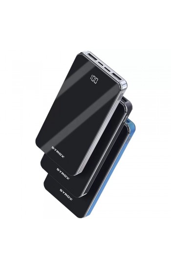 Syrox PB121 10000 mAh Powerbank Led Ekranlı Taşınabilir Batarya