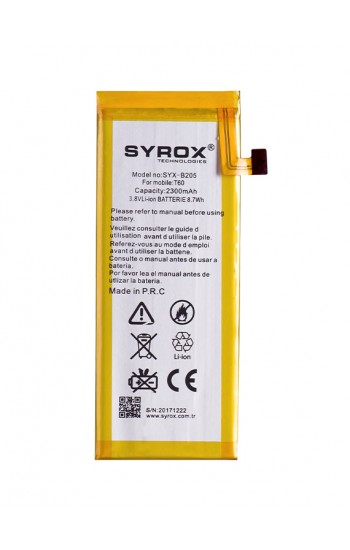 Syrox Turkcell T60 Batarya 2300 mAh B205…