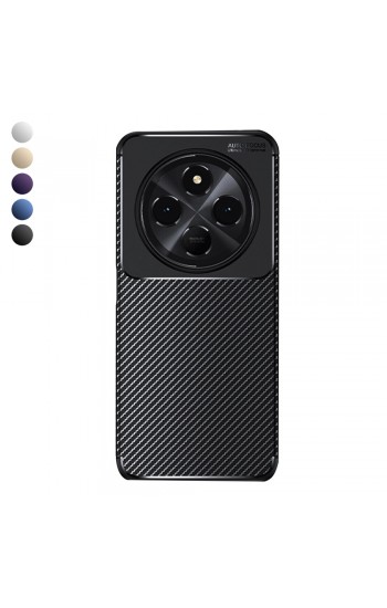 Tecno Spark 30 Kılıf Focus Carbon Silikon Kapak