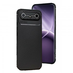 Tecno Spark Slim 5G Kılıf Focus Carbon Silikon Kapak