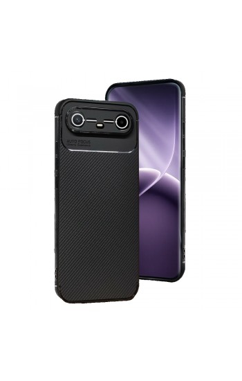 Tecno Spark Slim 5G Kılıf Focus Carbon Silikon Kapak