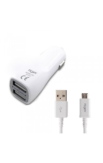 Tiger Araç Şarj Aleti ve Micro USB Kablo Set 2.0A Beyaz NT-012…