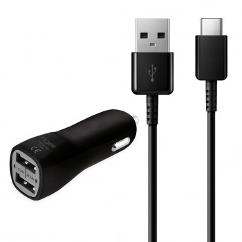 Tiger Araç Şarj Aleti ve Type-C Kablo Set Çift USB 2.0A Siyah NT-012 Tiger Araç Şarj Aleti ve Type-C Kablo Set Çift USB 2.0A Siyah NT-012