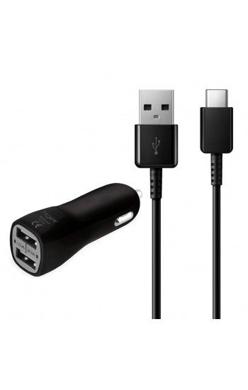 Tiger Araç Şarj Aleti ve Type-C Kablo Set Çift USB 2.0A Siyah NT-012&hellip;