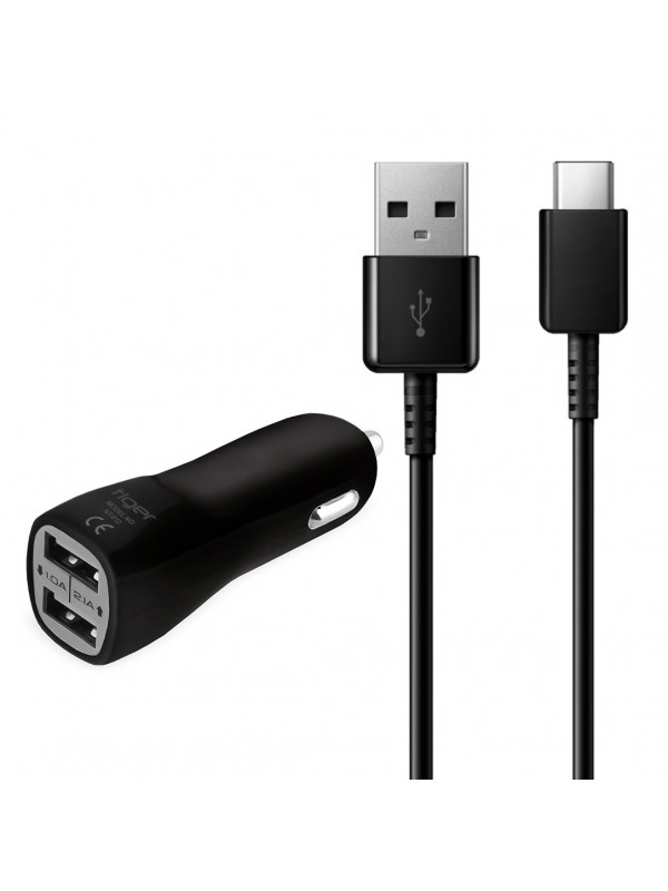 Tiger Araç Şarj Aleti ve Type-C Kablo Set Çift USB 2.0A Siyah NT-012… Tiger Araç Şarj Aleti ve Type-C Kablo Set Çift USB 2.0A Siyah NT-012…