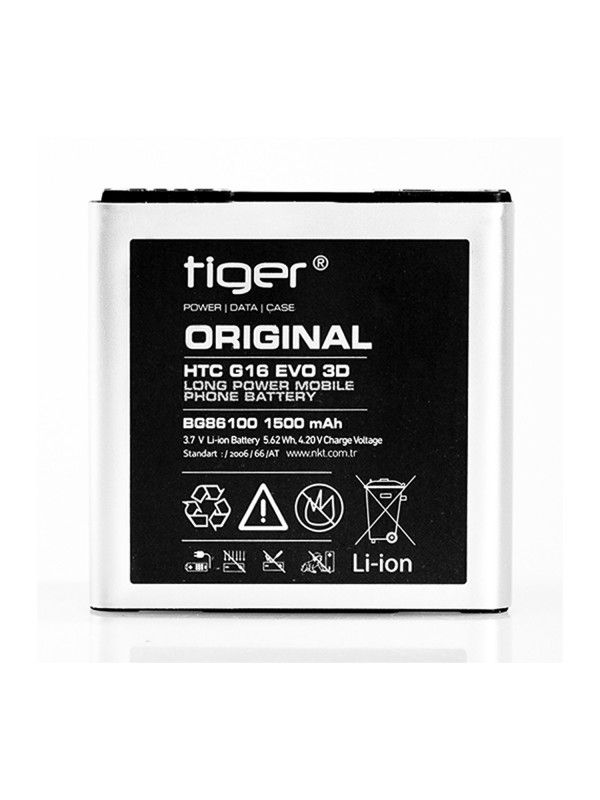 Tiger HTC Evo 3D G16 BG86100 Batarya 1500 mAh…