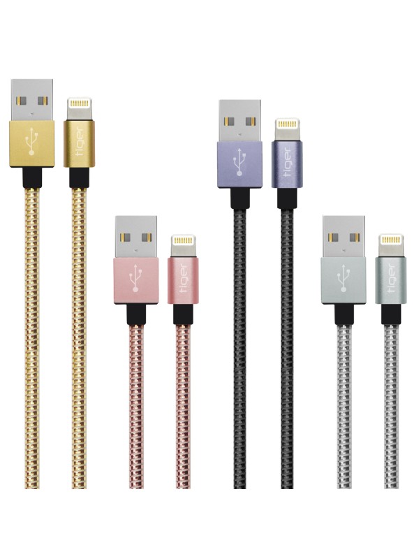 Tiger Lightning 3.0A 1mt Metal Hızlı Şarj USB Kablo TUC-A91…