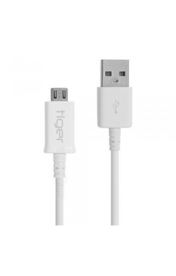 Tiger Micro USB Şarj ve Data Kablosu 1mt 2.0A Beyaz TUC-101…