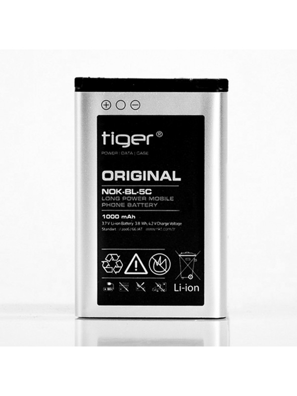 Tiger Nokia BL-5C Batarya 1000 mAh… Tiger Nokia BL-5C Batarya 1000 mAh…