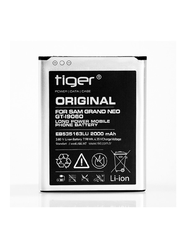 Tiger Samsung Galaxy Grand Neo I9060-I9082 EB535163LU Batarya 2000 mAh…