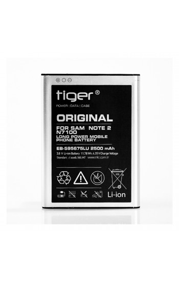 Tiger Samsung Galaxy Note 2 (N7100) EB-595675LU Batarya 2500 mAh…