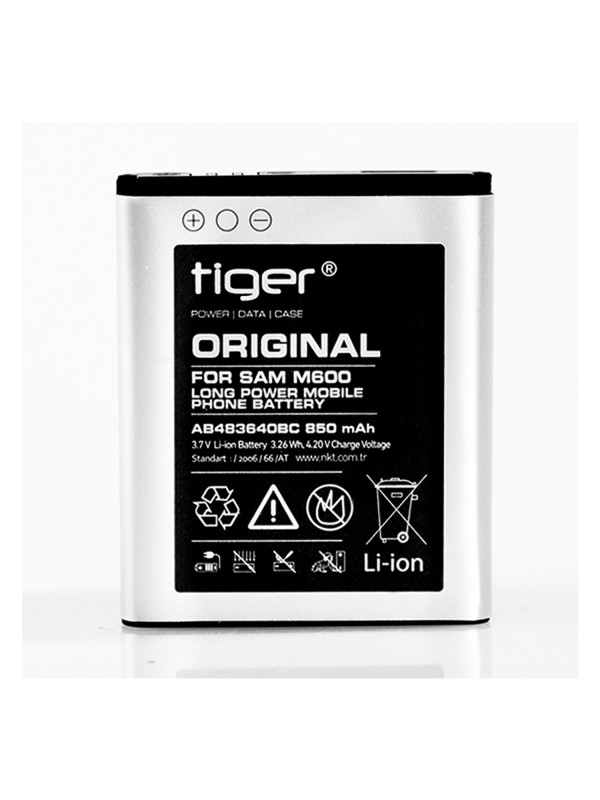 Tiger Samsung M600-S8300-S7350 AB483640BC Batarya 850 mAh…