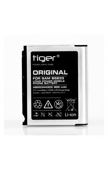 Tiger Samsung S5233-U700-G800 AB553443CC Batarya 800 mAh…