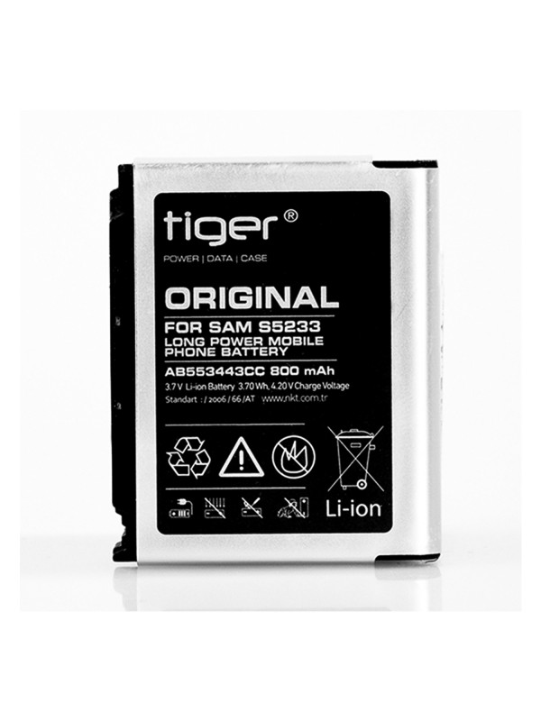 Tiger Samsung S5233-U700-G800 AB553443CC Batarya 800 mAh…