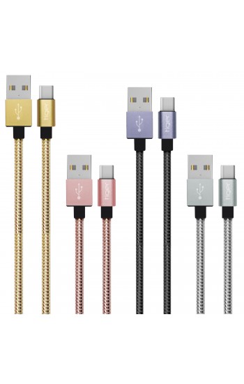 Tiger Type-C 3.0A 1mt Metal Hızlı Şarj USB Kablo TUC-A91