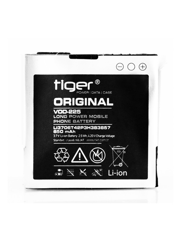 Tiger Vodafone 225-125-246 Batarya Li3706T42P3h383857 650 mAh…