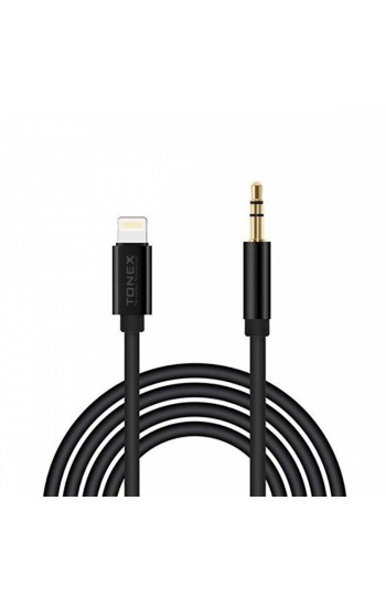 Tonex AX-02 Lightning to 3.5mm Audio AUX Ses Kablosu Siyah