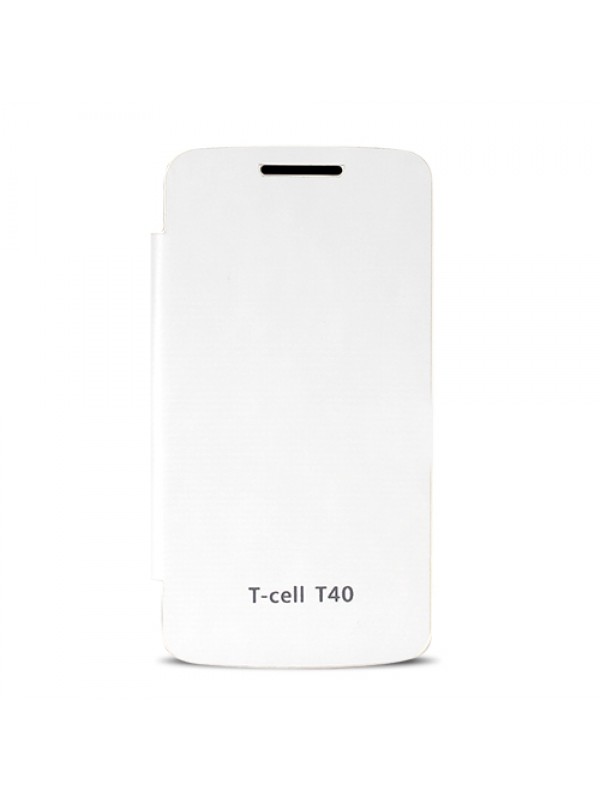 Turkcell T40 Flip Cover Kılıf  Beyaz