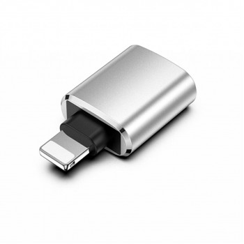 USB to Lightning Giriş Çevirici OTG Drive Silver-Gri USB to Lightning Giriş Çevirici OTG Drive Silver-Gri