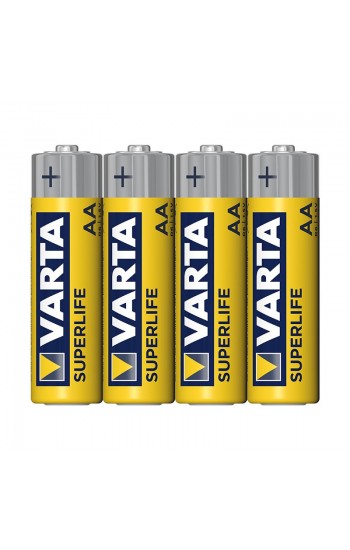 Varta Superlife Çinko R6 1.5V Zinc Carbon AA Kalem Pil 4 Adet