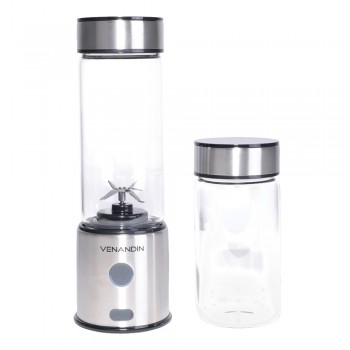 Venandin Fruly Taşınabilir Buz Kırabilen 450ml + 350ml Şarjlı Cam Blender Venandin Fruly Taşınabilir Buz Kırabilen 450ml + 350ml Şarjlı Cam Blender