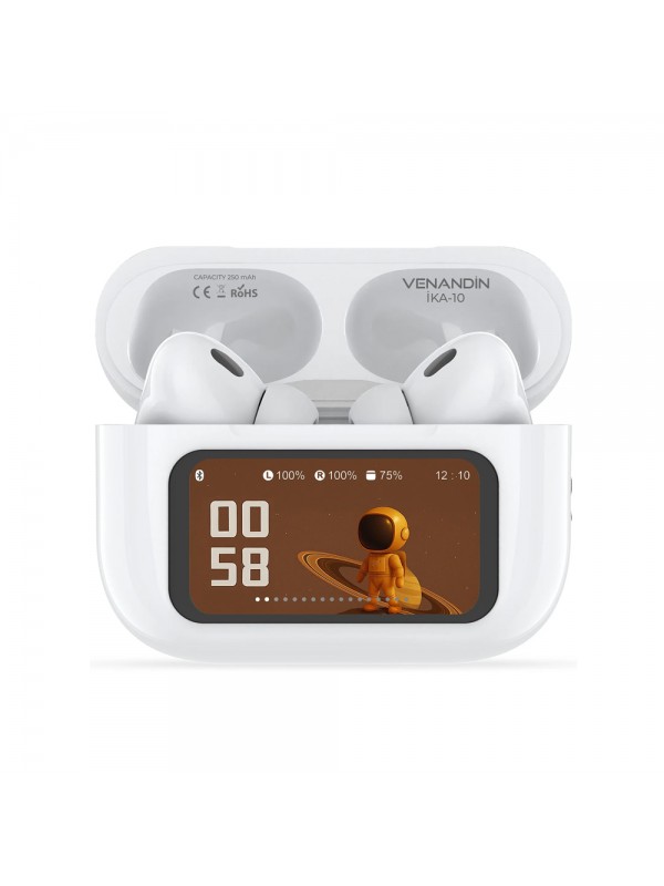 Venandin İKA-10 Led Ekranlı Bluetooth Kulaklık - Beyaz&hellip;