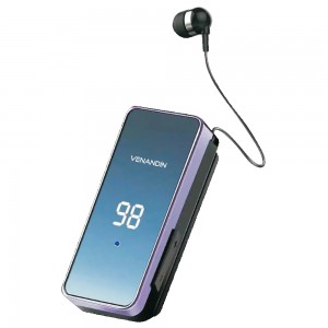 Venandin LX70 Makaralı Yaka Klipsli Ekranlı Bluetooth Kulaklık