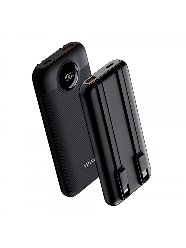 Venandin PWB10D1 10000 mAh 22.5W Sabit Kablolu Powerbank&hellip;