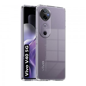 Vivo V40 5G Kılıf Kamera Korumalı Silikon Şeffaf Kapak
