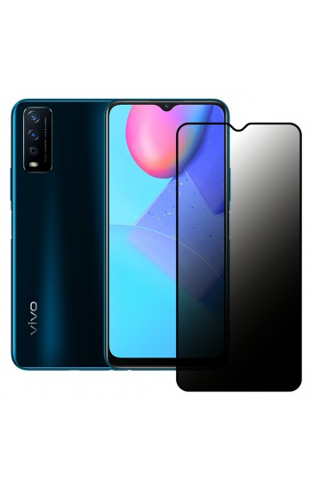 Vivo Y11s / Y20 Hayalet Privacy Gizli Cam Ekran Koruyucu Siyah…