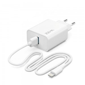 Wizz WS201B-I 2.1A Şarj Aleti + USB-A to Lightning Kablo Set
