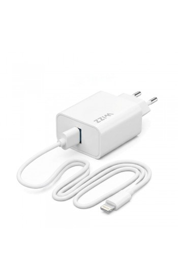 Wizz WS201B-I 2.1A Şarj Aleti + USB-A to Lightning Kablo Set