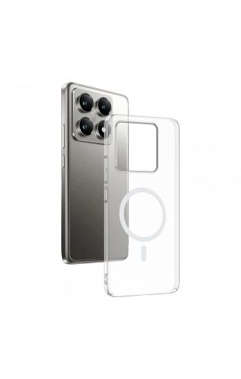 Xiaomi 14T Kılıf Combo Seri Magsafe Özellikli Sararmaz Sert Şeffaf Kapak Xiaomi 14T Kılıf Combo Seri Magsafe Özellikli Sararmaz Sert Şeffaf Kapak