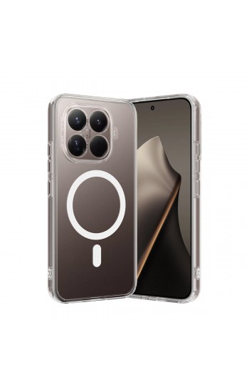 Xiaomi 15T Pro Kılıf Combo Seri Magsafe Özellikli Sararmaz Sert Şeffaf Kapak