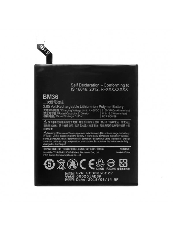 Xiaomi Mi 5S Batarya BM36 3180 mAh…