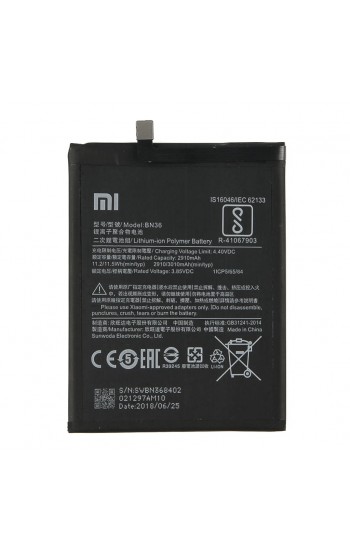 Xiaomi Mi A2 Batarya BN36 3010 mAh… Xiaomi Mi A2 Batarya BN36 3010 mAh…