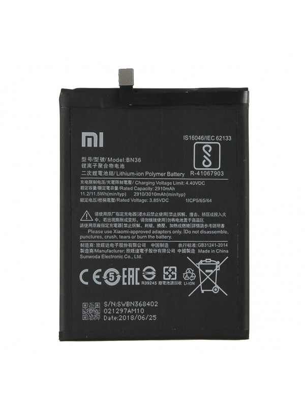 Xiaomi Mi A2 Batarya BN36 3010 mAh&hellip;
