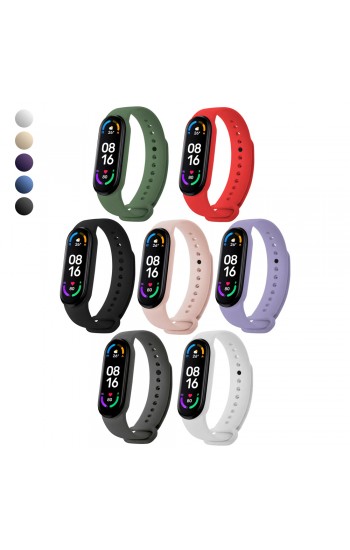 Xiaomi Mi Band 5 / 6 Uyumlu Silikon Kordon…