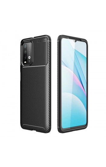 Xiaomi Poco M3 Kılıf Focus Carbon Desen Silikon Arka Kapak…