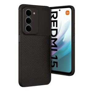 Xiaomi Redmi 15 4G Kılıf Focus Carbon Silikon Kapak